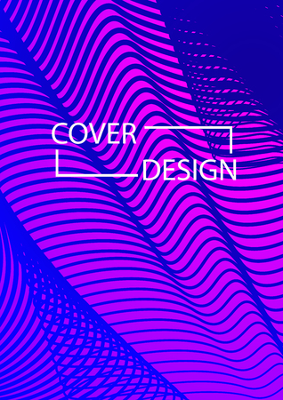 Simple cover design simple halftone gradients background, future cover template, vector geometric patterns. A4 size brochures, flyers, presentations, leaflet, magazine, annual report.のイラスト素材