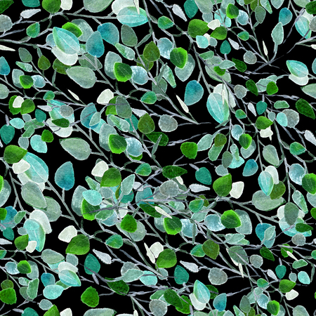 Eucalyptus Greenery Leaves Seamless Pattern.  Watercolor Hand Painted Illustration of  Eucalyptus Leaves Background Texture, Wrapping Paper, Textile, Fabric or Wallpaper Interior Design
Swimwear Designのイラスト素材