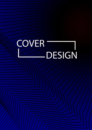 Minimal Covers Design. Simple Halftone Gradients Background. Future Cover Template. Brochures, Flyers, Presentations, Leaflet, Magazine, Annual Report Vector Illustration. A4 size.のイラスト素材