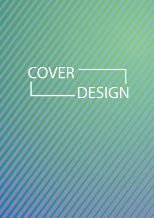 Simple Cover Design Simple Halftone Gradients Background. Future Cover Template. Vector Geometric Patterns. A4 size. Brochures, Flyers, Presentations, Leaflet, Magazine, Annual Reportのイラスト素材
