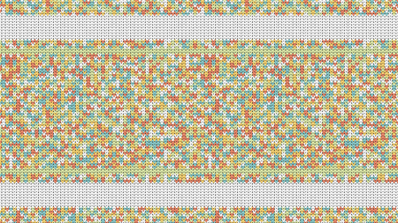 Knitted Stitch Seamless Pattern with Empty Space for Text. Vector Knitted Stitch for Your Design. Winter Sweater Holiday Design. Vectorのイラスト素材