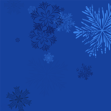 Beautiful Background with Falling Snowflakes. 
Element of Design with Snow for a Postcard, Invitation Card, Banner. Vector Falling Snowflakes. Vector Snowflakes Backgroundのイラスト素材