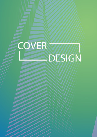 Simple Cover Design Simple Halftone Gradients Background. Future Cover Template. Vector Geometric Patterns.のイラスト素材