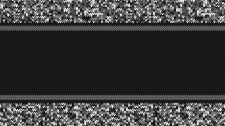 Sweater Texture with Empty Space for Text. Winter Sweater Holiday Design. Vector Seamless Knitting Sweater Textureのイラスト素材