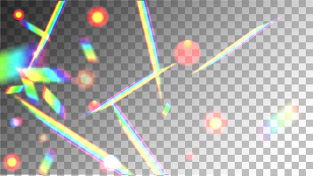 Iridescent Background. Holographic Background with Light Glitch Effect.
 Vector Rainbow Gradient with Sunshine Glare. 
Mesh Holographic Foil Backdrop.  Trendy Hologram Vector Backgroundのイラスト素材