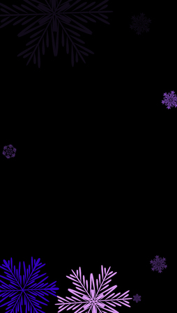 Beautiful Background with Falling Snowflakes. 
Element of Design with Snow for a Postcard, Invitation Card, Banner, Flyer. Vector Falling Snowflakes. Vector Snowflakes Backgroundのイラスト素材