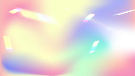 Holographic Background with Light Glitch Effect. Iridescent Background. 
 Vector Rainbow Gradient with Sunshine Glare. 
Mesh Holographic Foil Backdrop.  Trendy Hologram Vector Backgroundのイラスト素材