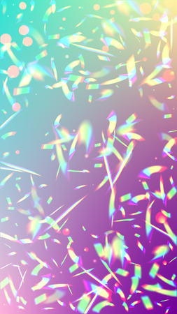 Vector Rainbow Gradient with Sunshine Glare.  Iridescent Background. Holographic Light Glitch Effect.
 Creative Festive Backdrop. 
Mesh Holographic Foil. Trendy Hologram Vector Background.のイラスト素材