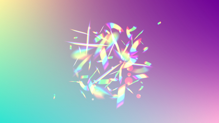 Holographic Light Glitch Effect. Iridescent Background. 
Vector Rainbow Gradient with Sunshine Glare.  Creative Festive Backdrop. 
Mesh Holographic Foil. Trendy Hologram Vector Background.のイラスト素材