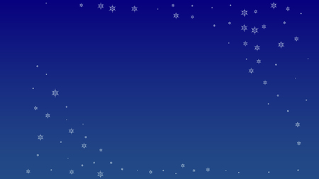 Falling Snowflakes on a Blue Background. Element of Design with Snow for a Postcard, Invitation Card, Banner, Flyer.  Vectorのイラスト素材