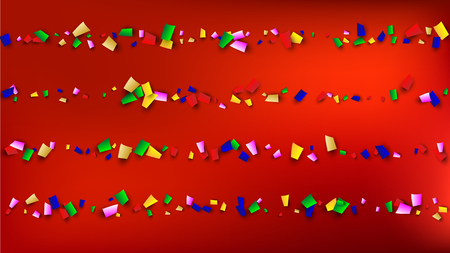 Carnival Confetti Background. 
 Many Falling Carnival Confetti for Your Design. Carnival Vector Illustration. Invitation Card, Poster, Flyer. Holiday Decoration Isolated Elements on Background.のイラスト素材