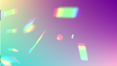 Vector Rainbow Gradient with Sunshine Glare.  Iridescent Background. Holographic Light Glitch...
