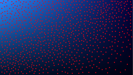 Colours of American Flag. USA Independence Day.  . Abstract Background with Many Random Falling Stars Confetti on Blue Background.のイラスト素材