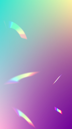 Holographic Light Glitch Effect. Iridescent Background. 
Vector Rainbow Gradient with Sunshine...