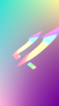 Holographic Light Glitch Effect. Iridescent Background. 
Vector Rainbow Gradient with Sunshine...