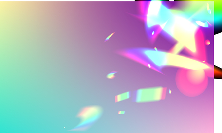 Iridescent Background. Holographic Light Glitch Effect.
Vector Rainbow Gradient with Sunshine Glare....