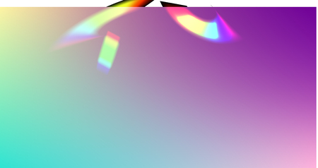 Holographic Light Glitch Effect. Iridescent Background. 
Vector Rainbow Gradient with Sunshine...