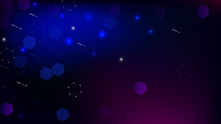 Blockchain Technology Background. Blockchain Vector Concept Illustration. Bussines Concept Banner. Blue Digital Pattern. Vector  Technology Blockchain Background.のイラスト素材