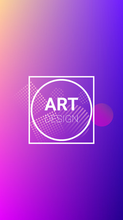 Colorfull Background. Modern Geometric Pattern. Horizontal Orientation. Banner Design Composition. Colorfull Background.のイラスト素材