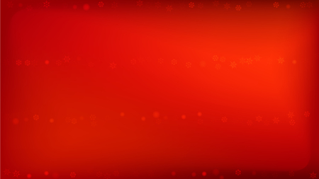 Snowflakes Red Christmas Background. Vector Falling Snowflakes on a Red Background. Element of Design with Snow for a Postcard, Invitation Card, Banner, Flyer.のイラスト素材
