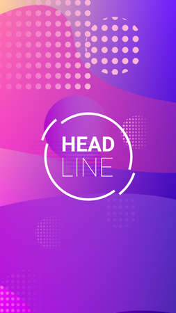 Gradient Background. Modern Geometric Pattern. Banner Design Composition. Horizontal Orientation. Gradient Background.のイラスト素材