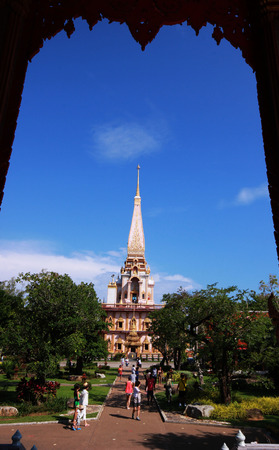 Thailand temple in Phuket, the outstanding architectureのeditorial素材