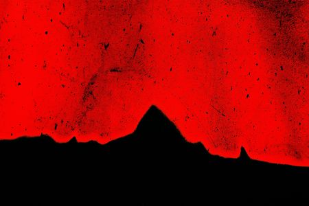 Abstract grungy scratched red and black grainy texture with spikes  の写真素材