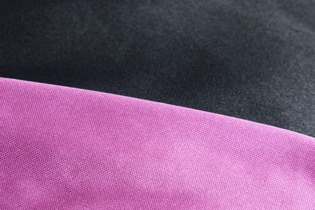 Pink and black textile textures with selective focusの写真素材
