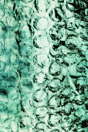 Grungy green abstract seamless bubble patterns