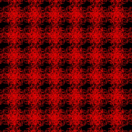 Abstract seamless red interweaving cluster patterns on black backgroundの写真素材