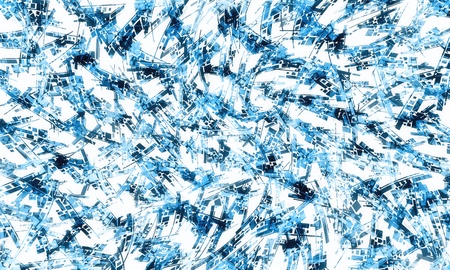 Abstract light blue streaks patterns on wide white backgroundの写真素材
