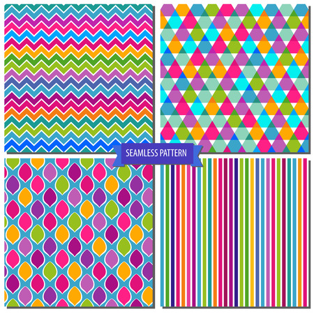 Vector texture with abstract forms   Are colorful seamless patternのイラスト素材