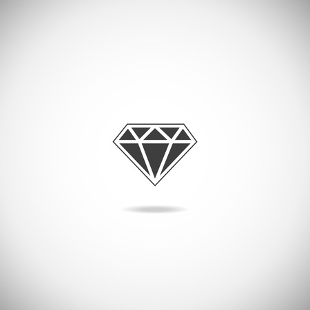 Diamond  vector icon a on white background のイラスト素材