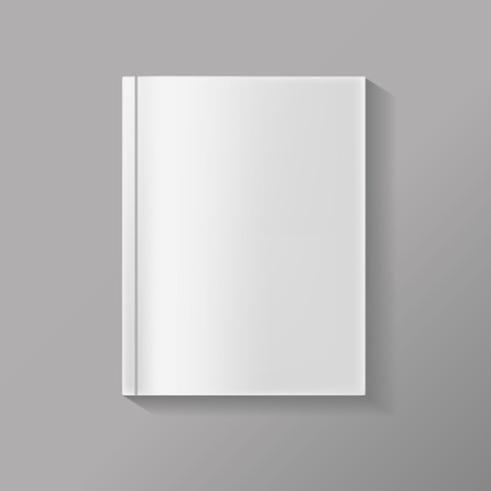 Isolated blank book on a white backgroundのイラスト素材