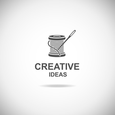 Set of tailor labels, emblems and design elements. のイラスト素材