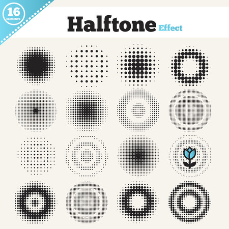 Grunge halftone drawing textures background setの写真素材