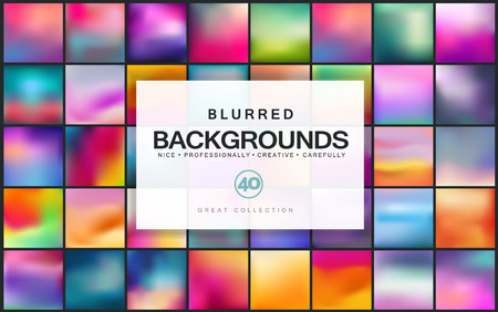 Abstract colorful blurred backgrounds. Elements for your website or presentation.