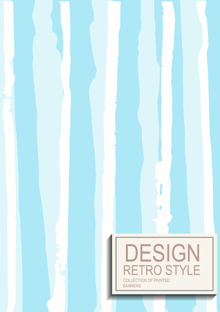 Vector creative greeting cards template. Retro style background. Element design for posters, birthday, banner, party, weddingのイラスト素材