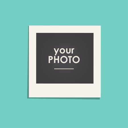 Photo frame Album template for kid, baby, family or memories.のイラスト素材