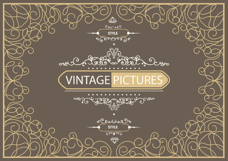 Monogram creative cardsのイラスト素材