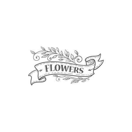 Flourish vector sign element of template.のイラスト素材