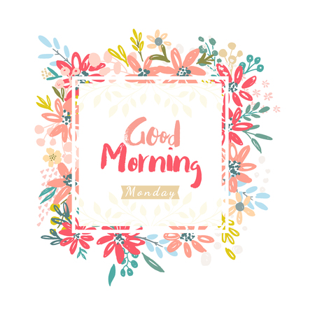 Good Morning Mondayのイラスト素材