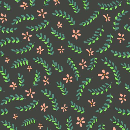 Floral seamless pattern. Vector abstract illustration. Endless background.のイラスト素材