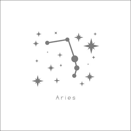 Vector illustration of a girl with beautiful hair. Zodiac sign, prediction, future, astrology. Fortune telling and magic in the universe.のイラスト素材