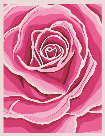 Beautiful flowers paper cut for decor interior design. Vector illustrationのイラスト素材