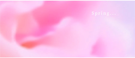 Spring or summer vector blurred gradient background. Soft and pastel floral template with blur effect. Pink and rose color.のイラスト素材