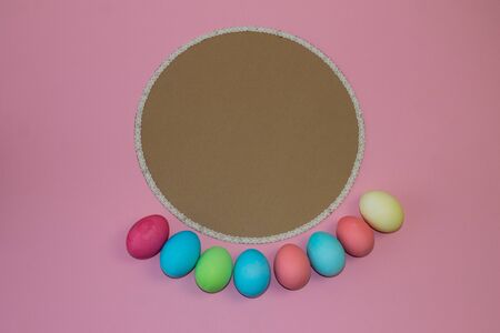 Holiday card for Easter, template, banner, copy Spaceの写真素材