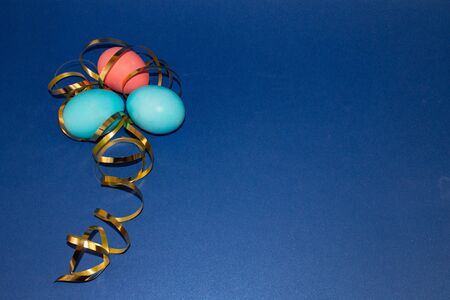 Holiday card for Easter, template, banner, copy Spaceの写真素材