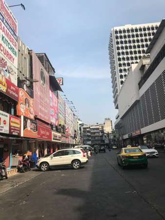 Bangkok, Thailand - February 9, 2020: view of the street in Bangkok in Thailand through the eyes of a touristのeditorial素材