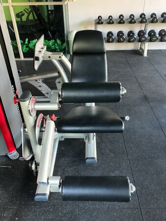 fitness equipment in the gym for indoor sportsの写真素材